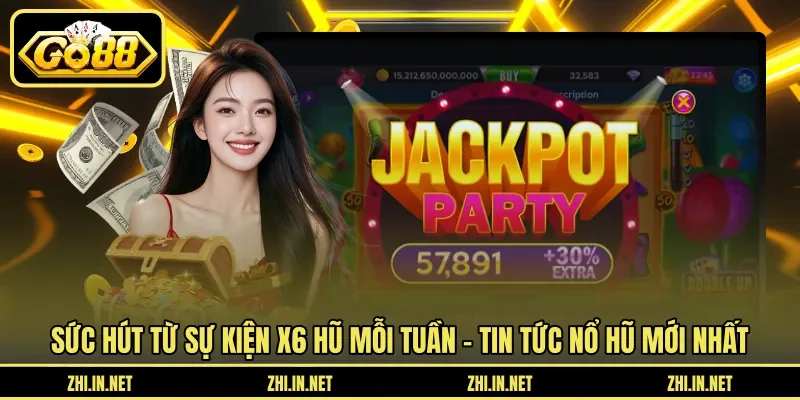 Tin Tức Nổ Hũ - Sự Kiện X6 Hũ Mỗi Tuần Cập Nhật 2026 10 go88 Sức hút từ sự kiện X6 hũ mỗi tuần - Tin tức nổ hũ mới nhất
